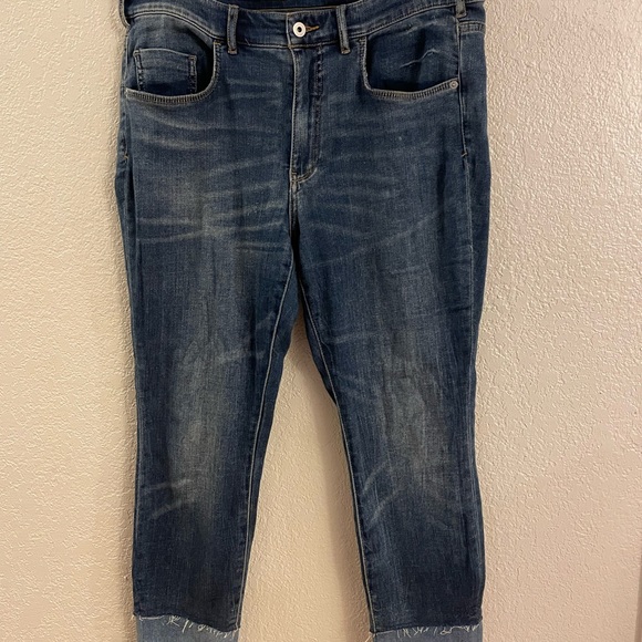 Pilcro and the Letterpress Anthropologie. Size 12, high rise. Two tone denim, - Picture 2 of 5